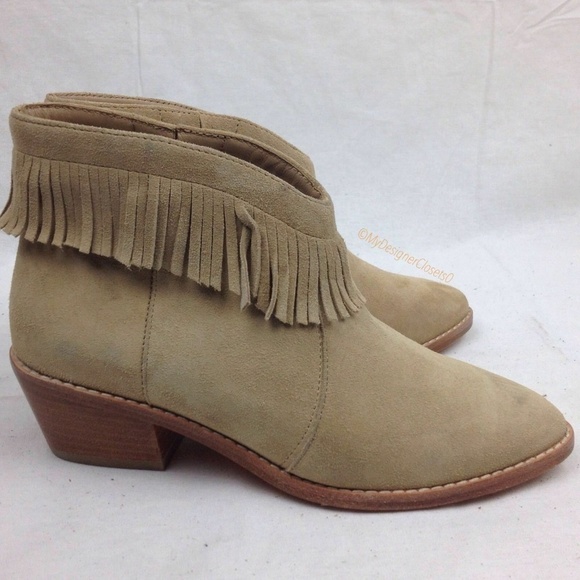 JOIE Loren Fringe Bootie sz 36 - Picture 2 of 8